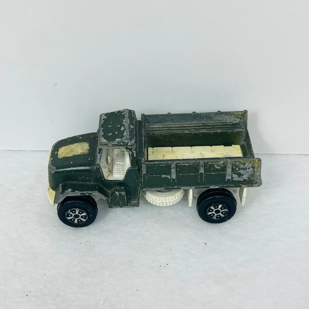 Vintage Tootsietoy Deuce 1/2 Military Truck Diecast Green Made USA Toy Vehicle